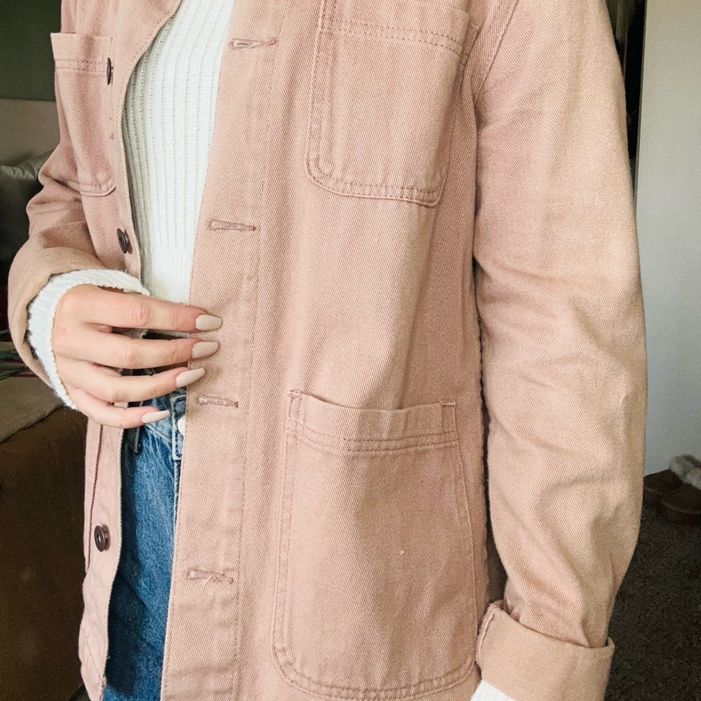 Asos Button Down Utility Jacket Xs - image 5